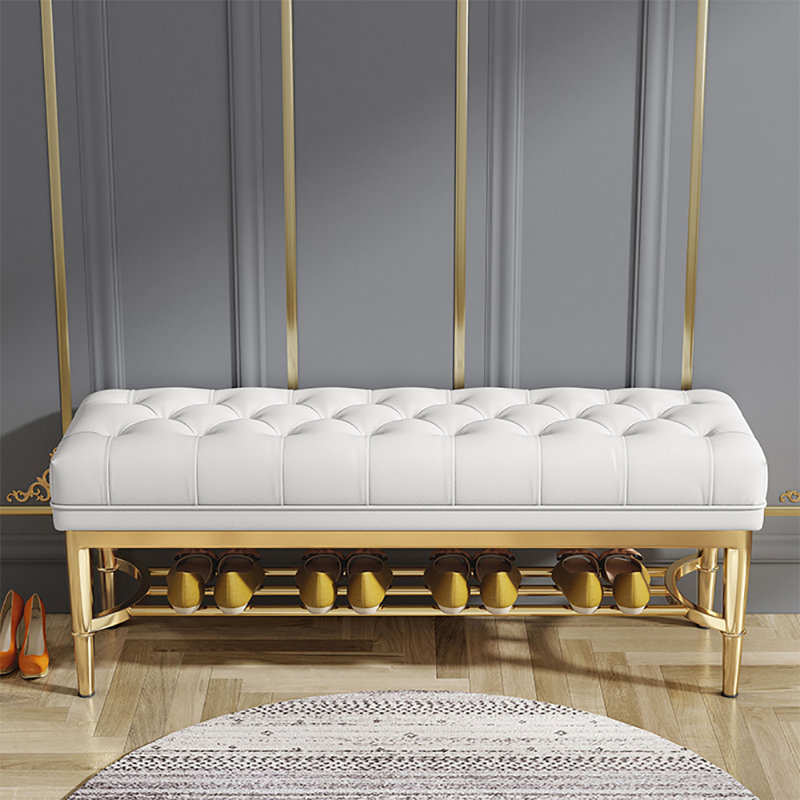 47.2 Multi-functional Shoe Bench, White