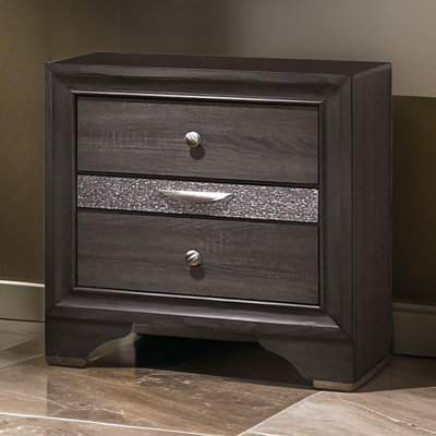 Hirona 26'' W Metal Nightstand