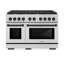 ZLINE Autograph 48" Paramount Double Oven Dual Fuel Range w/ Matte Black Accents (SDRZ-48-MB)-1310850706