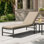Ensemble de coussins de chaise longue d'extérieur 23 po x l 80 po x P 2,75 po