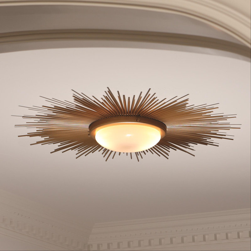 Sunburst 2-Light Fixture Flush Mount