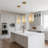  3 Pack 12'' Modern Gold Crystal Pendant Lights, Adjustable Mini Light Fixture for Kitchen Island-2037733138
