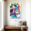 "Abstract Donkey", ensemble de 3 pièces sur toile par PaintboxJenny-763910999