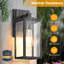 Appliques murales extérieures noires modernes pour porche, jardin, maison