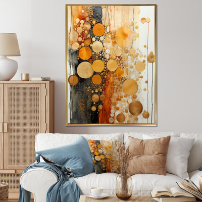 «Gold Grey Rustic Reflections II - Abstract Collages», reproduction sur toile