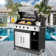 4-Burner Propane Gas Grill With Side Burner