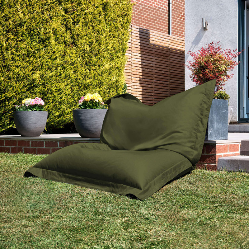 Winfield Polyester Bean Bag Chair, Green