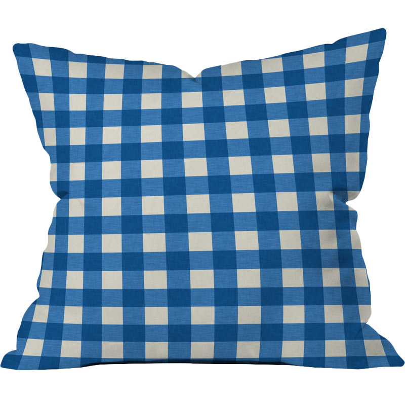 Holli Zollinger Gingham Geometric Throw Pillow, 16" x 16"