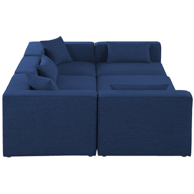 Cube Upholstered U-Shaped Sectional Reversible