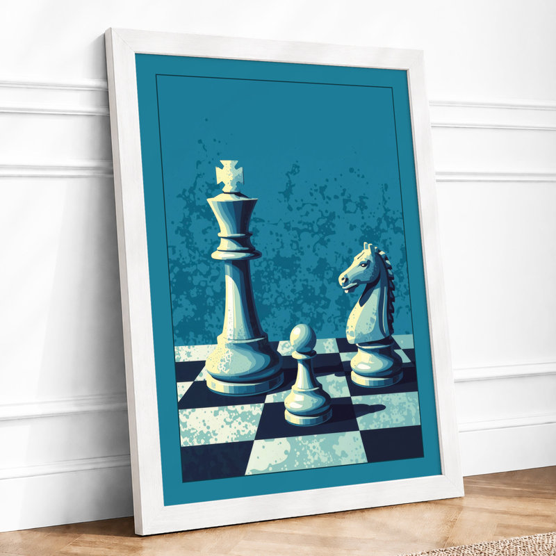 Queen's Last Stand Modern - Framed Print, A4 - 29.7 x 21.0 cm, White
