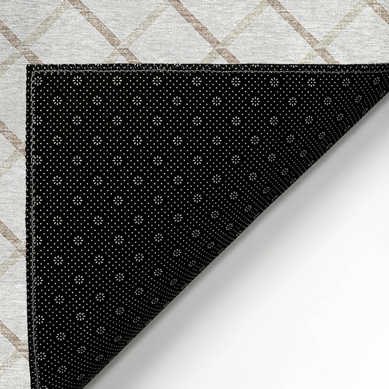 Tapis intérieur / extérieur Loreen avec envers antidérapant, Tapis de couloir 2 pi 3 po x 7 pi 6 po