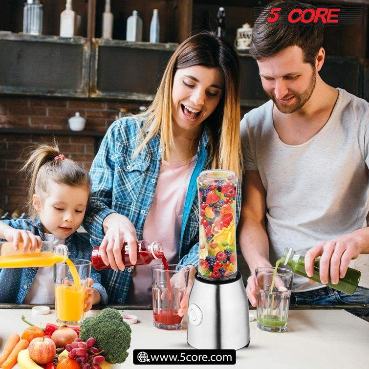 Small blender for shakes and smoothies with Mini Portable Blender Cup and  Travel Lid,BPA-Free Personal Blender with Durable 6 Stainless Steel