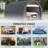 10' x 16' Carport Storage Tent Anti-UV PE Portable Garage, Grey-84492748