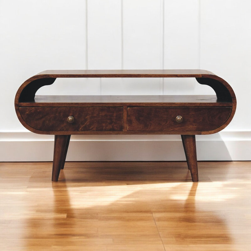 Solid Wood 45cm H Media Shelves