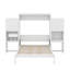 Queen-Sized Murphy Bed Featuring Built-In Desk, Vanity, And Storage Cabinets-542608439