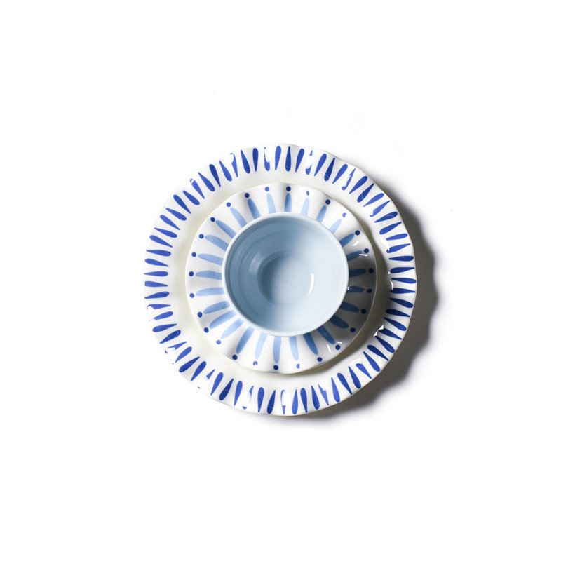 Iris Blue Dinnerware 12 Piece Set