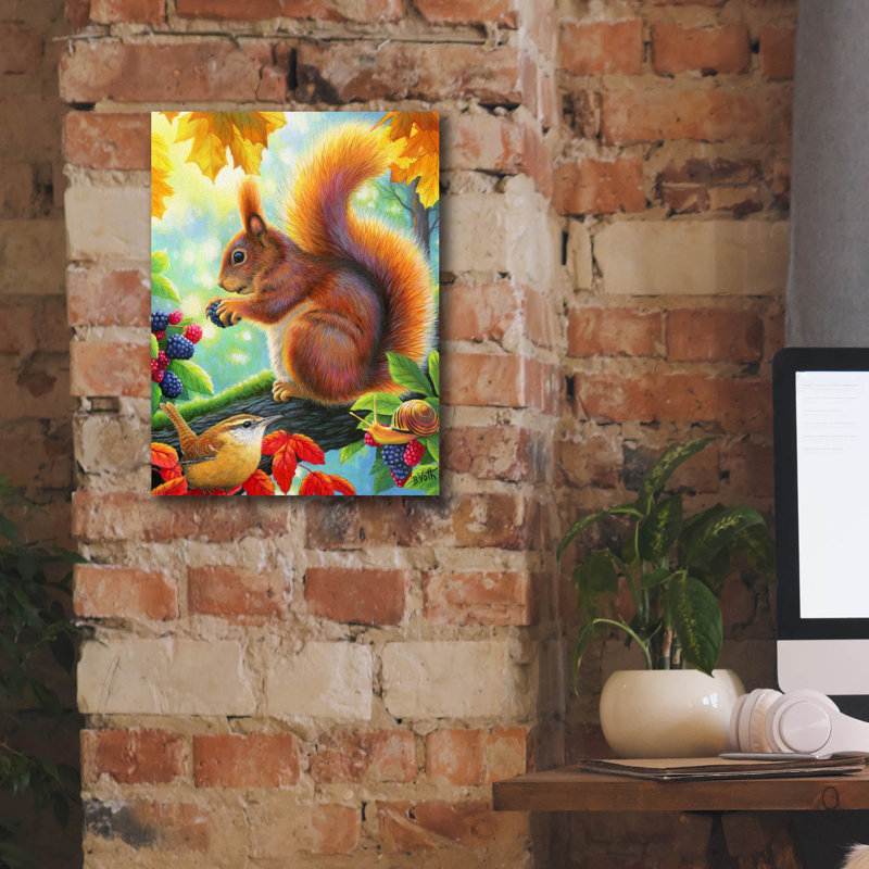 «Berry Happy» par Bridget Voth, H 16 po x l 12 po x P 0,75 po