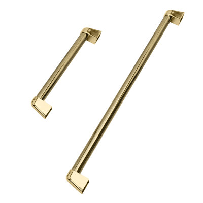 ZLINE Autograph 48 in. Helix Handles (Set of 2) for Paramount and Select Ranges in Polished Gold