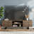 70" Industrial Modern TV Stand, Wood Media Console with 2 Drawers, Open Storage-33453744