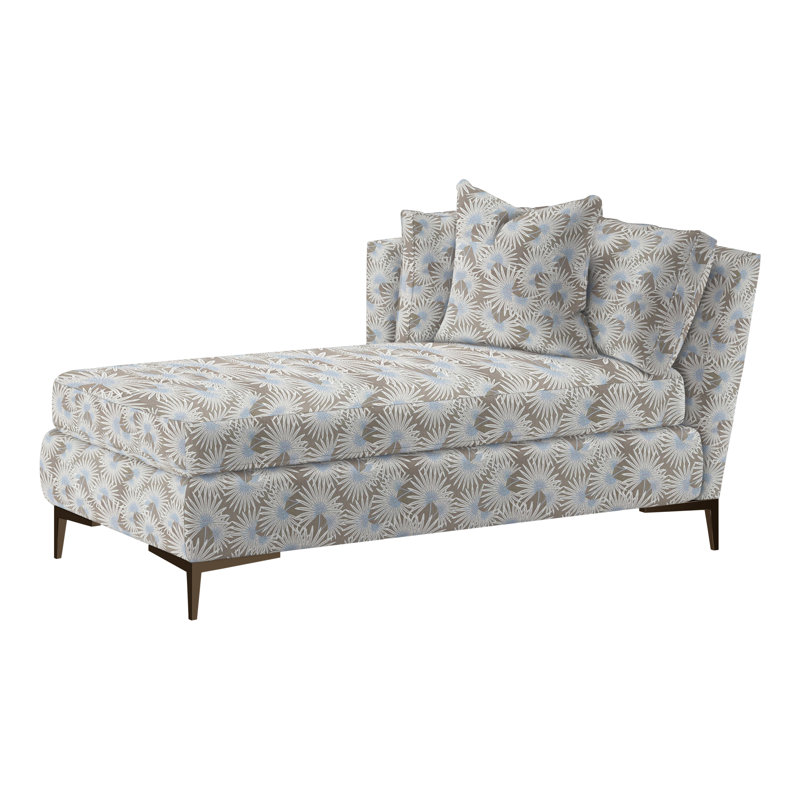 Aiden Chaise Lounge, Antique Bronze, Left Hand Facing, Bond Linen (Performance fabric) 1086-92