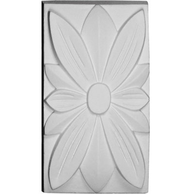 Centre à moulures Adonis l 2 1/2 po x H 4 1/2 po x P 1 3/4 po