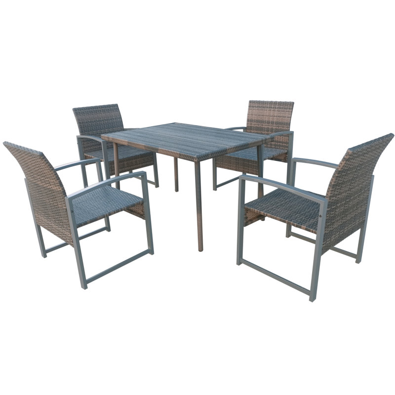 4 - Person Patio Dining Set with Rectangular Table