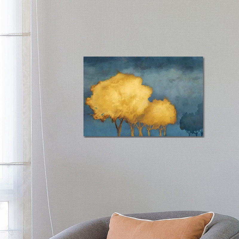 Golden Trust 1 Piece Wrapped Canvas Painting, 66.04 cm H x 45.72 cm W x 3.175 cm D