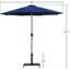 Parasol de patio en tissu / aluminium avec base Chavelle-1030035411-1030035408