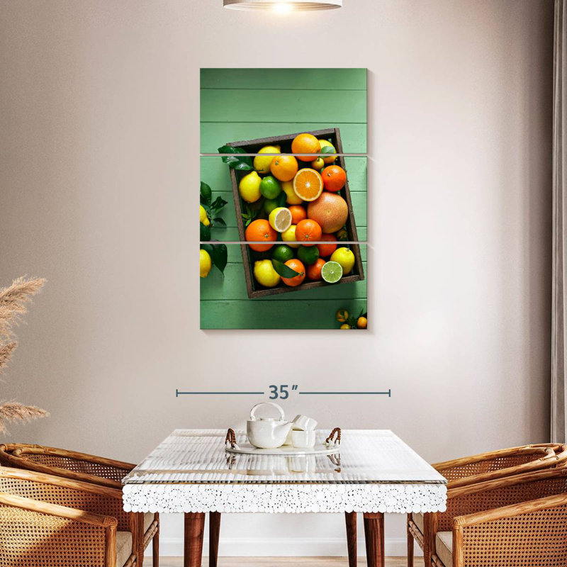 Yarlin Citrus Fruits Tray, 65" H x 42" W