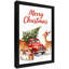 «Black is Vintage Merry Christmas, Christmas is here», reproduction d'art encadrée noire-926962222
