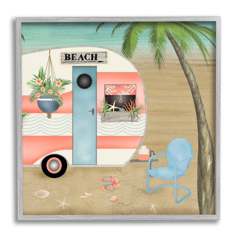 Coastal Van Sea Horizon, H 17 po x l 17 po x P 1,5 po, Plaque murale