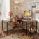 Nedyo 95.2" L Shaped Desks with Shelves, Reversible Corner Computer Desk or 2 Person Long Table