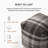 Guinda 18' Dark Brown Upholstered Pouf Ottoman-593120214
