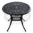 3-Piece Set Of Cast Aluminum Patio Furniture With Brown Cushions