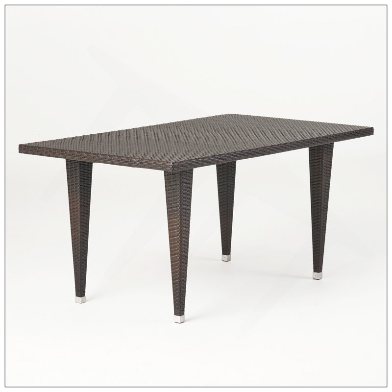 Table d'appoint Dominica 35 * 59 - PVC, Brun multi