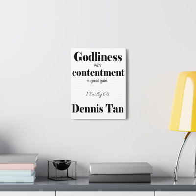 Godliness 1 Timothy 1 Piece Wall Art on Canvas