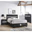 Mobilier de chambre en bois massif de luxe moderne 1 pièce Glam