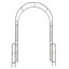 Arche de jardin en métal l 55 po x H 94,5 po-1156656840