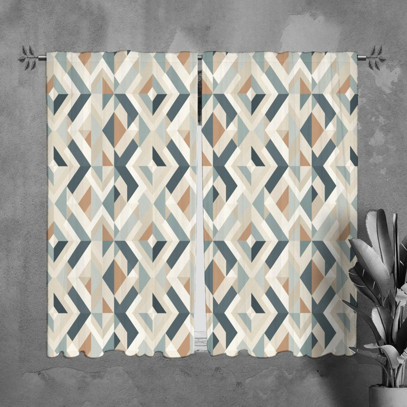 Paire de rideaux obscurcissant en polyester Klaine, L 40 po x L 82 po