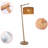 65 In. Pine Wood Modern 1-light Tripod Floor Lamp With Solid Wood Base And Natural Rattan Drum Shade