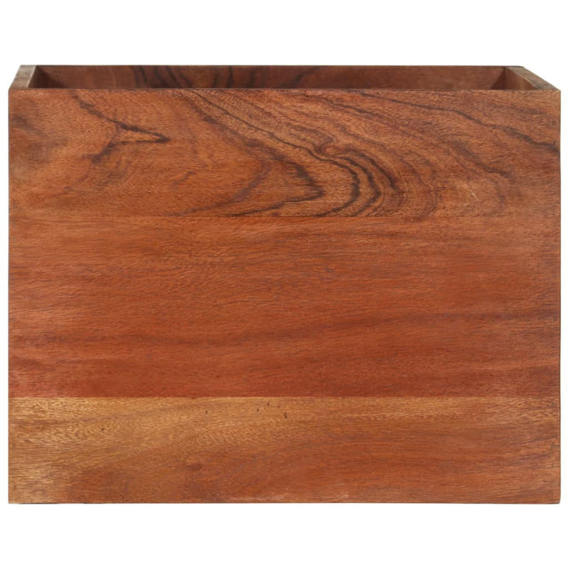 Tablette murale en bois d'acacia massif 15,7 po x 11,8 po x 15,7 po