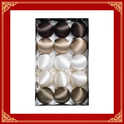 15 pièces / ensemble de boules de Noël suspendues 8cm / 3,2 pouces