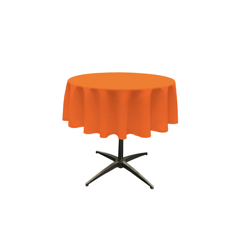 Nappe unie de couleur unie - Basics by Wayfair ™, Orange, Rond de 58 po