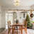  12.5 In 3- Light Boho Coastal Semi Flush Mount Ceiling Light for Hallway Entryway Kitchen Bedroom Nursery