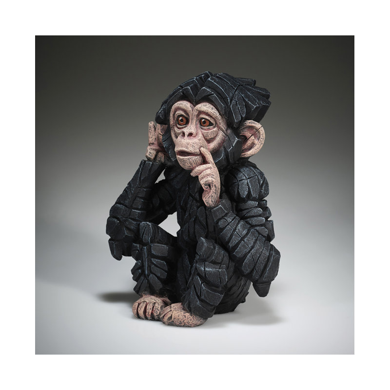 Figurine de bébé chimpanzé EDGE H 7,7 po