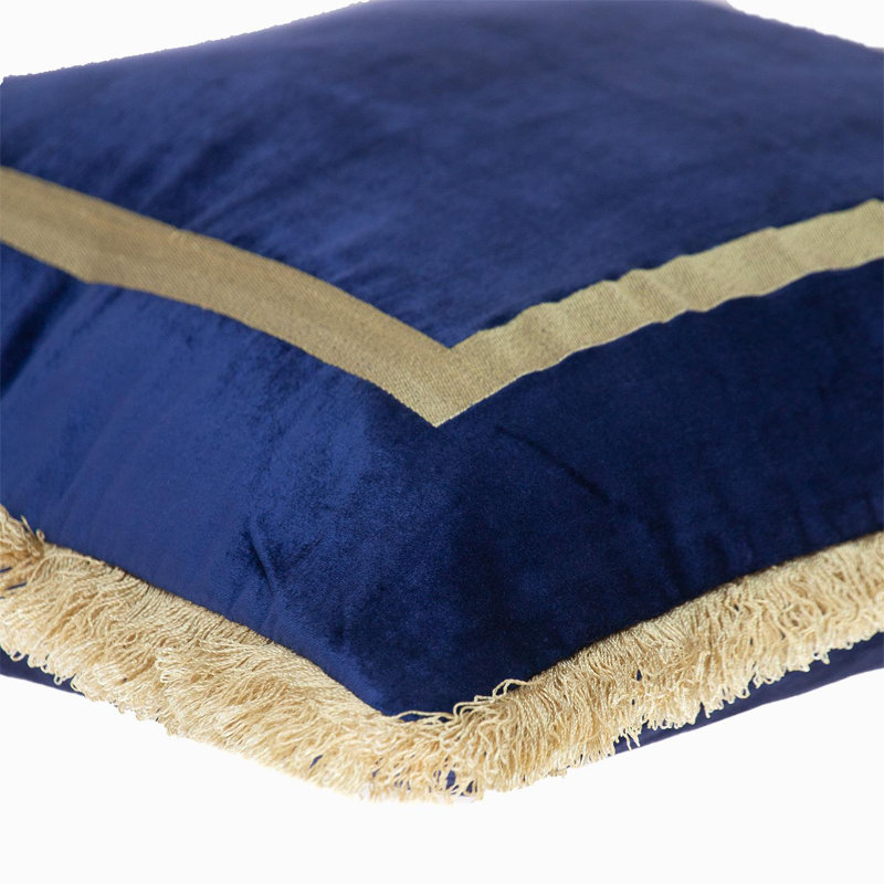 Coussin Boho, Bleu