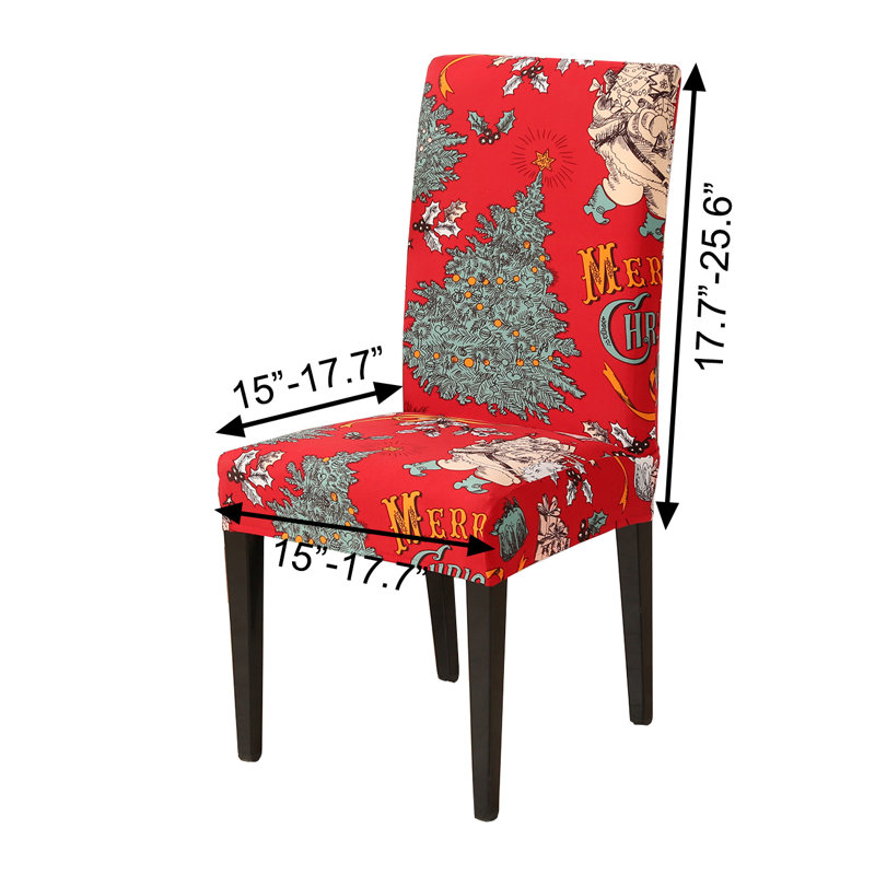 Housse pour chaise de salle à manger, Père Noël rouge
