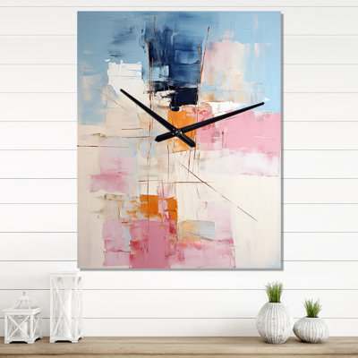 Jaleeah - Abstract Collages Modern Wall Clock