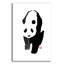 Bungalow rose «Panda» par Pechane, art mural en verre acrylique, 16 po x 24 po-32271903