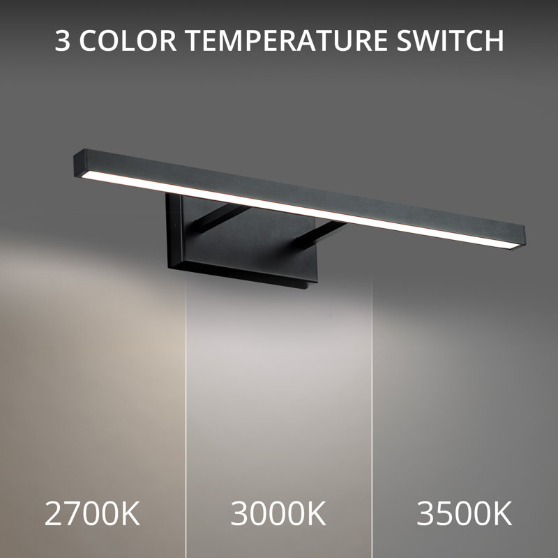 Rochelle 1 - Light LED Vanity Light, Black, 3500K